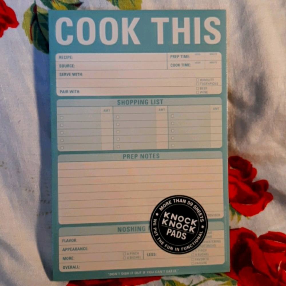 Knock Knock Pads "COOK THIS ! "